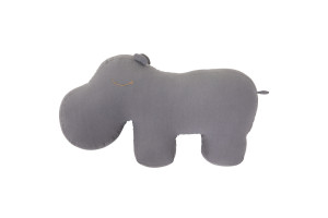 Grey Hippo Cushion 