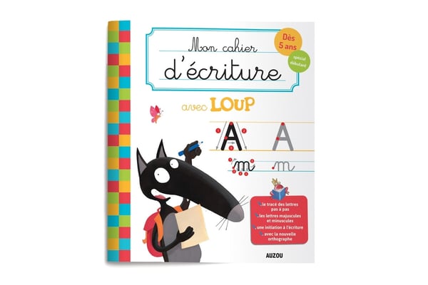Mon cahier d'écriture avec Loup
