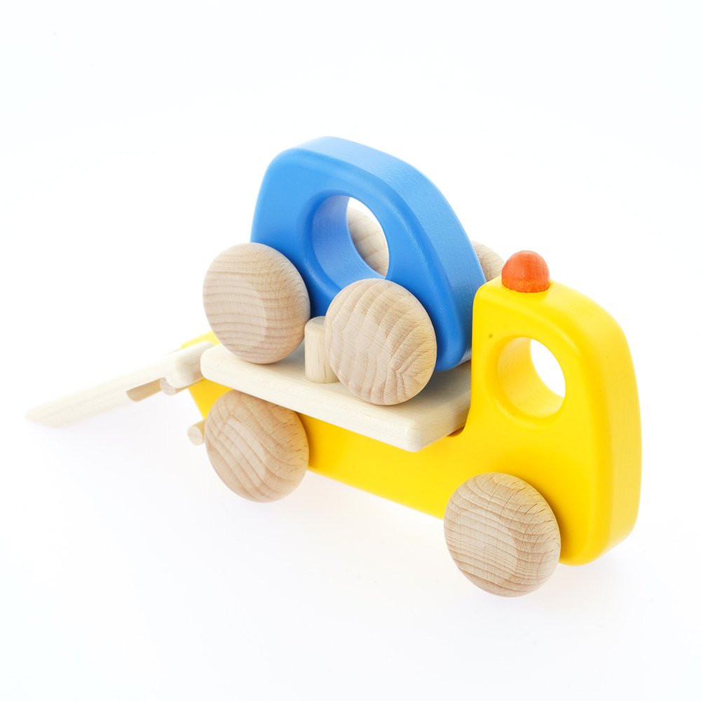 Jouets En Bois - Set de Véhicules d'Urgence