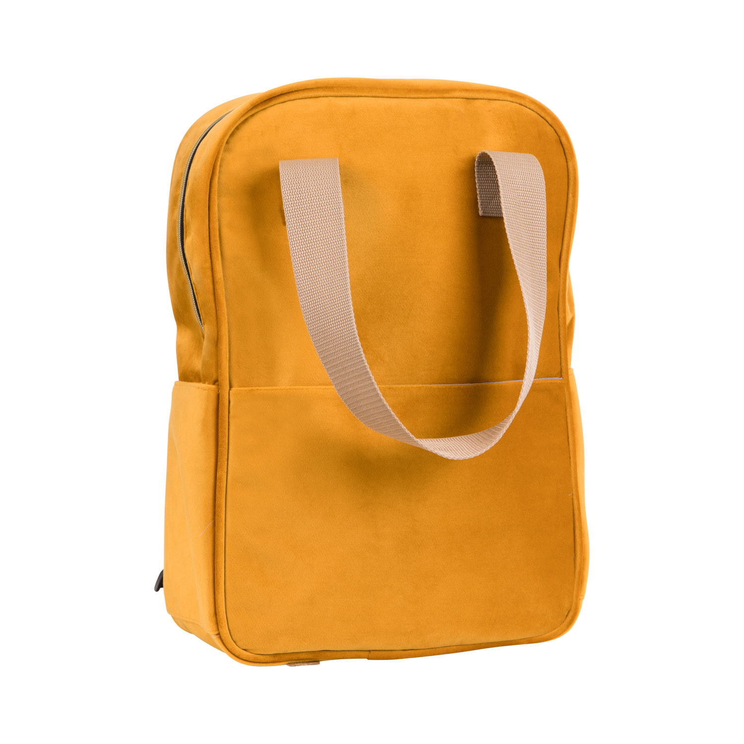 Rucksack Samt Gelb