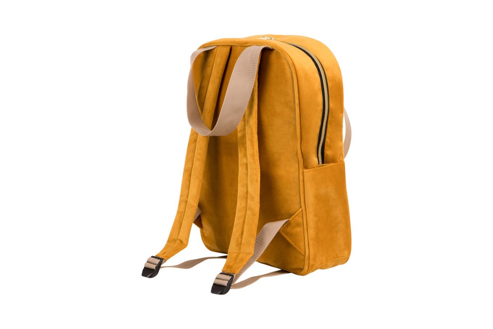 Rucksack Samt Gelb