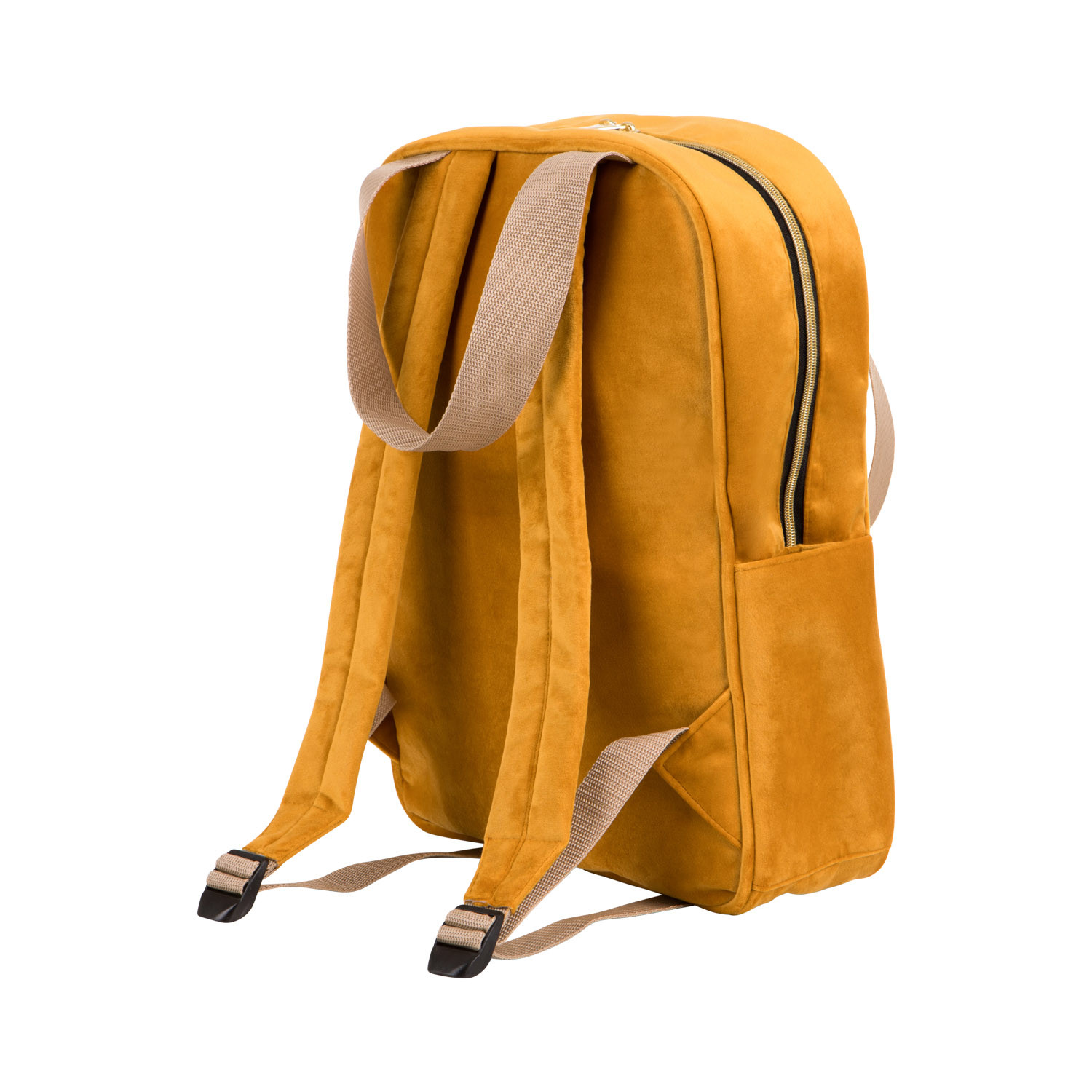 Rucksack Samt Gelb