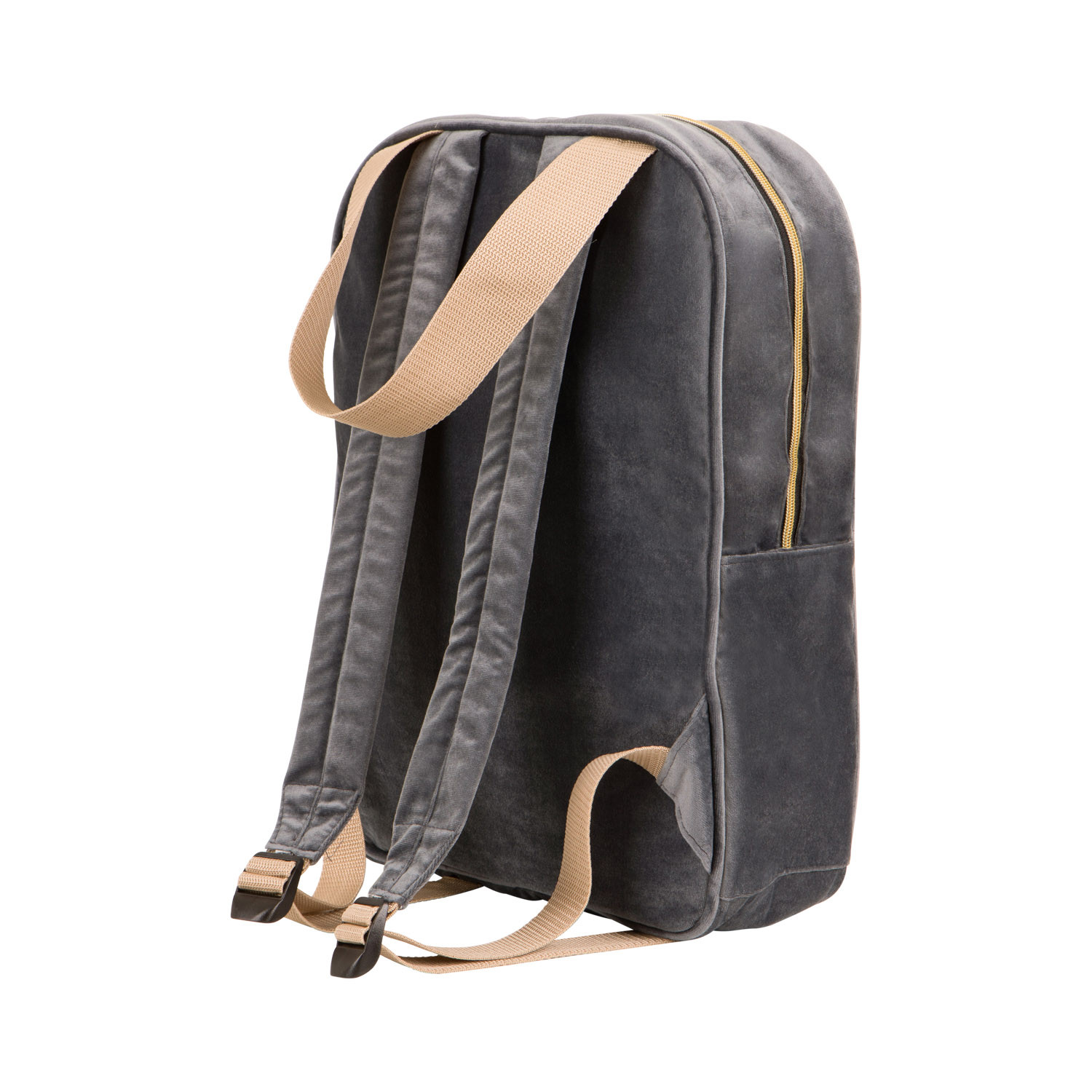 Rucksack Samt Grau