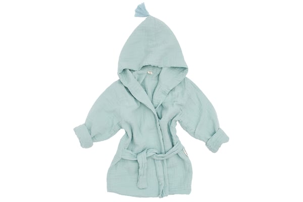 Peignoir de Bain en Mousseline Menthe