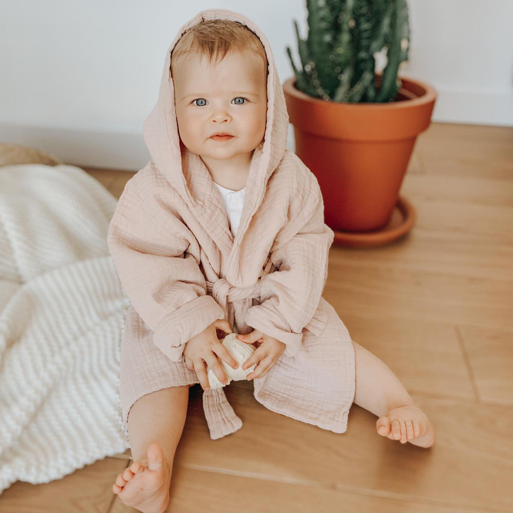 Dusty Pink Bathrobe