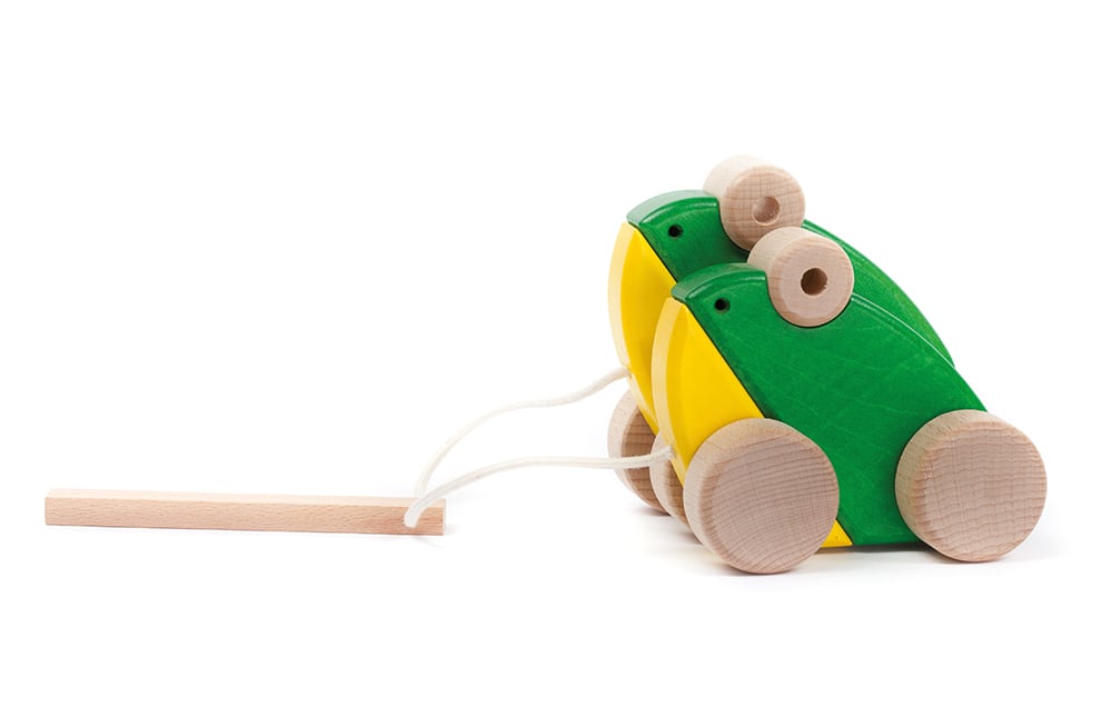 Jumping Frogs Wooden Toy