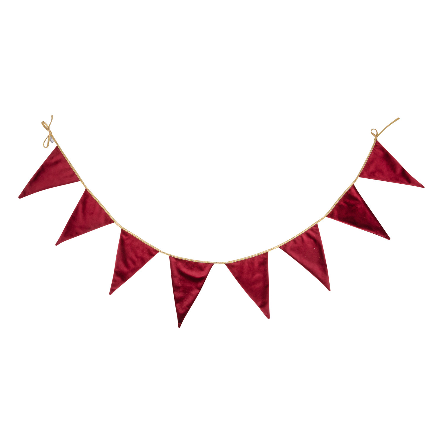 Velour Garland Red