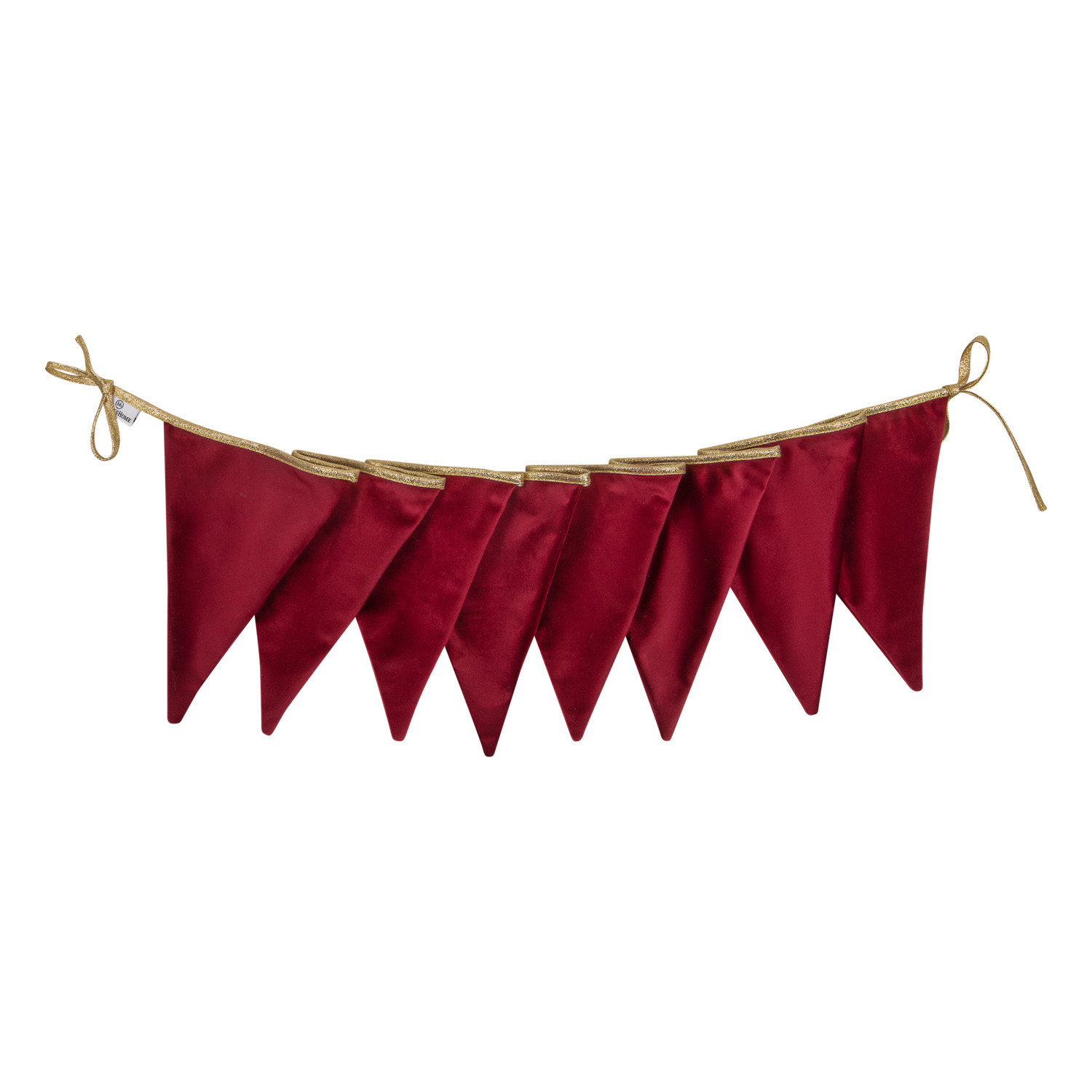 Velour Garland Red