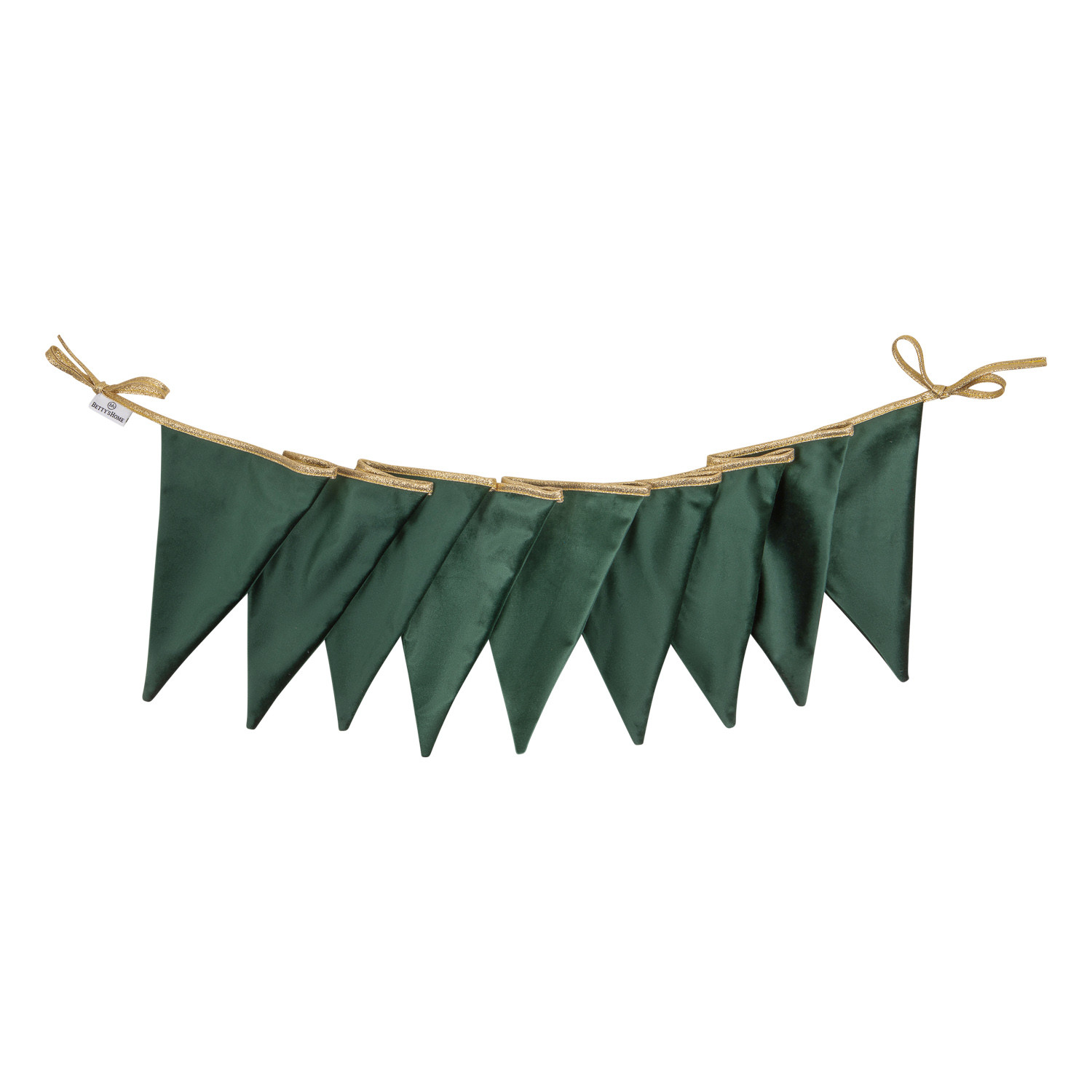 Velour Garland Green