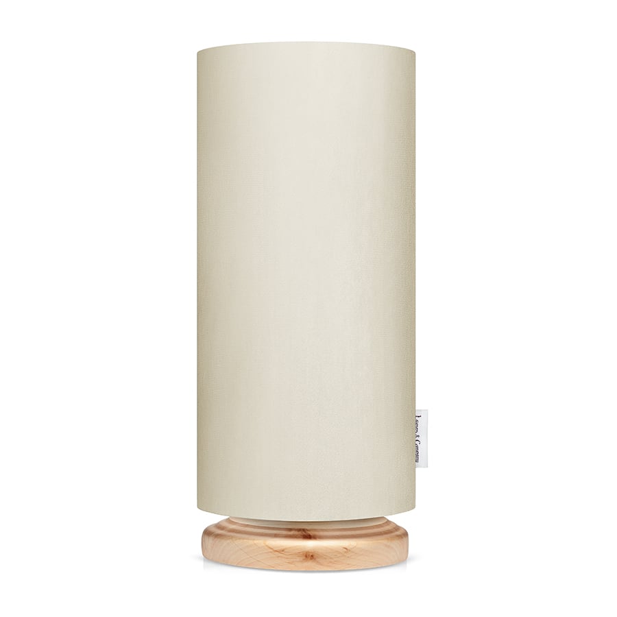 Cream Velvet Small Bedside Lamp