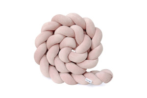 Powder Pink Bed Bumper - 3 Ropes 