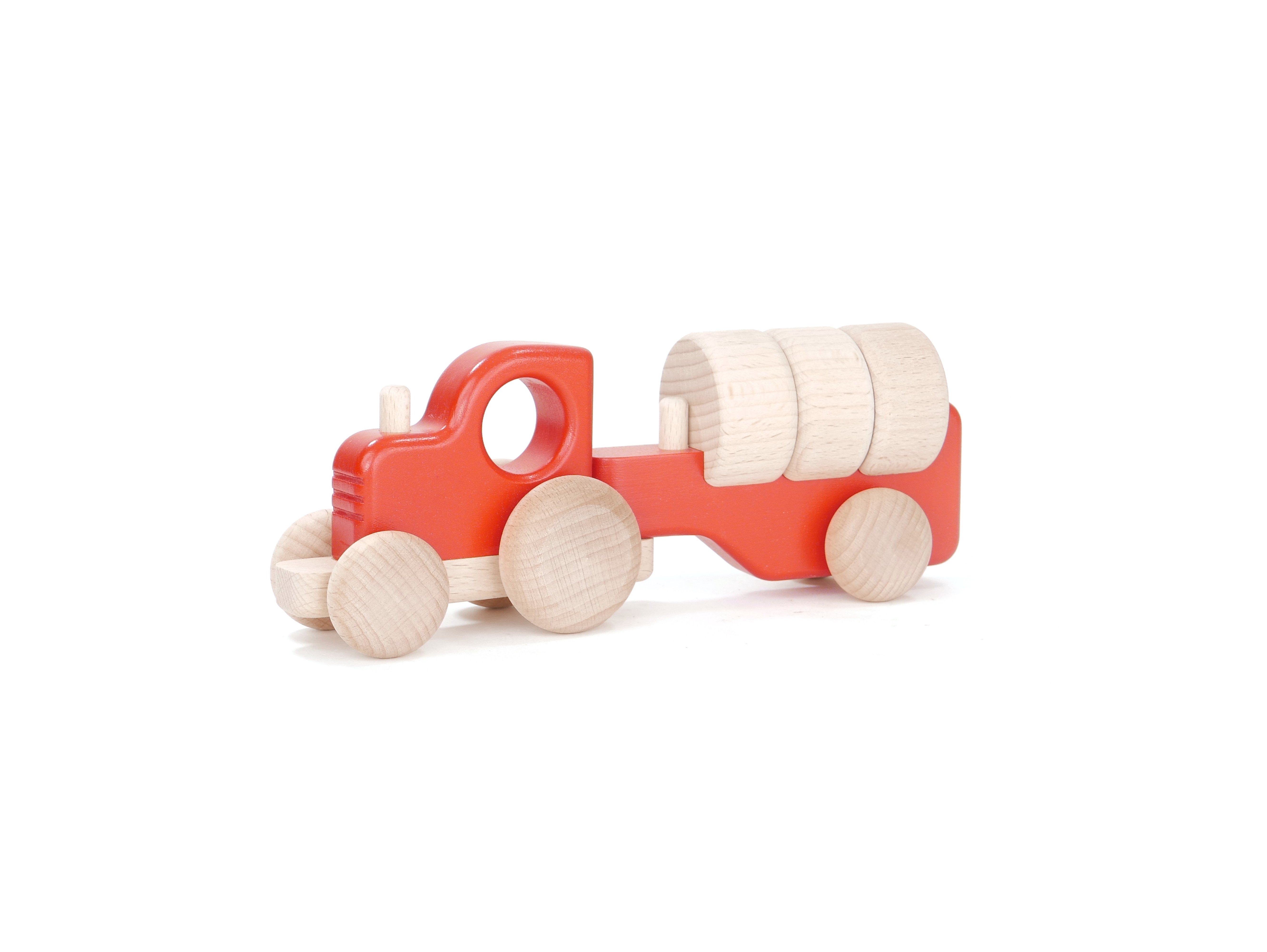 Juguete de madera - Tractor con Bloques