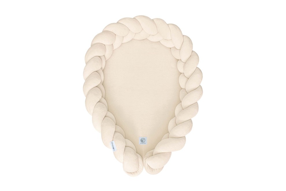 Cocoon-Babynestchen Geflochten Beige