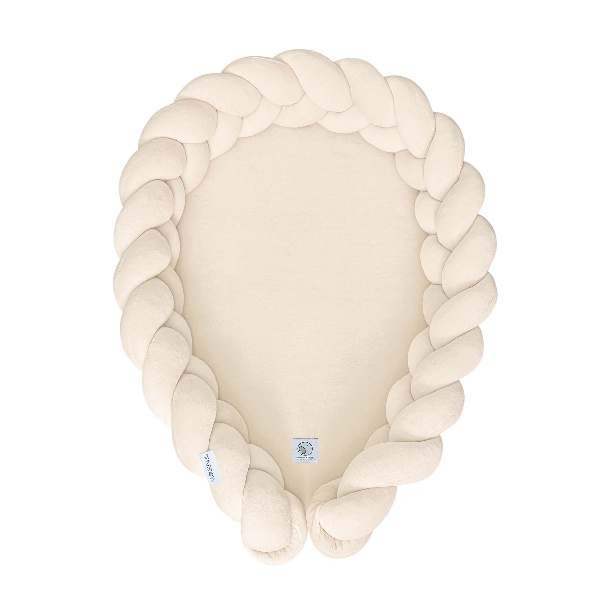 Cocoon-Babynestchen Geflochten Beige