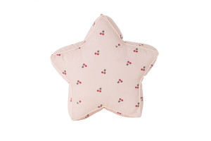Cherry Cotton Star Cushion
