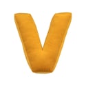 Cuscino Lettera V - Giallo
