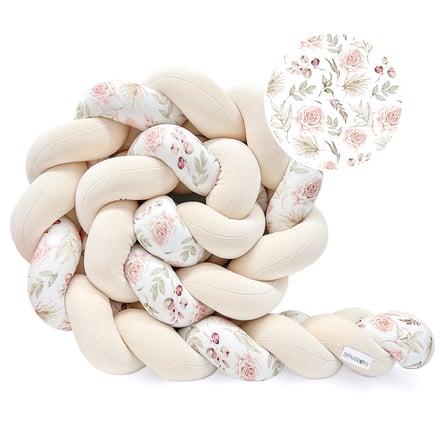 Bettschlange 3 Kordeln Boho Almond Flowers