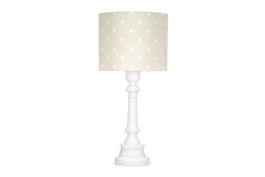 Beige Dots Large Bedside Lamp