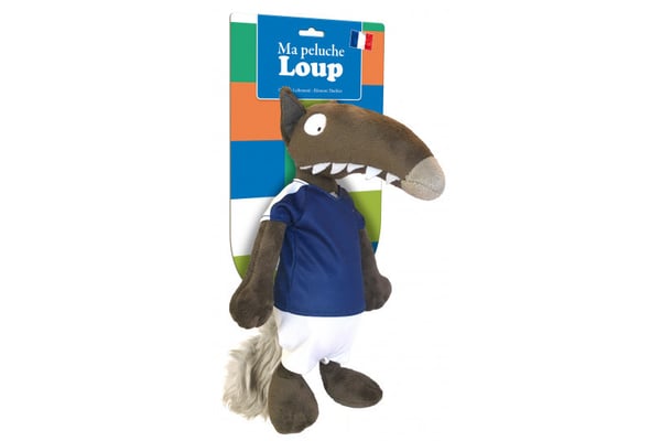 La peluche Loup foot