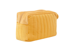 Mustard Quilted Toiletry Bag