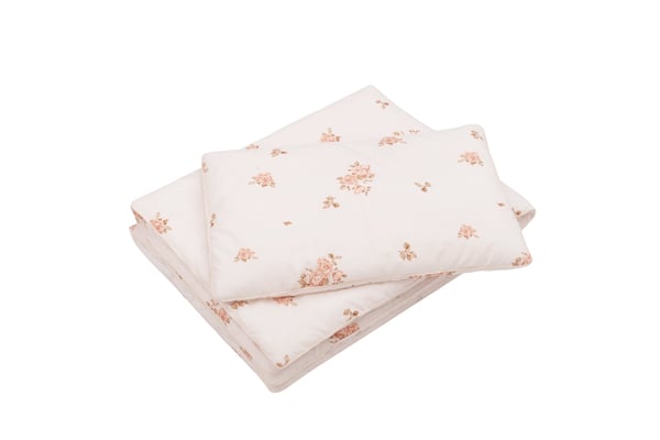 Conjunto de edredão & almofada 135x100 - Jardim rosa