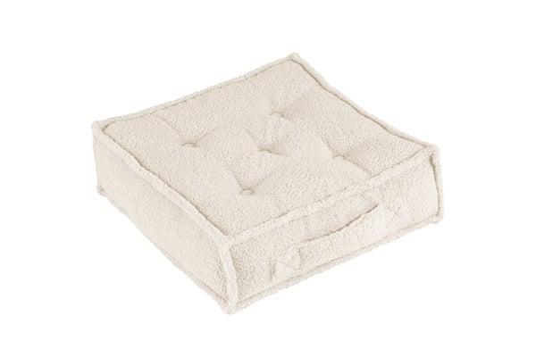 Pouf Bouclé Boho Vanille