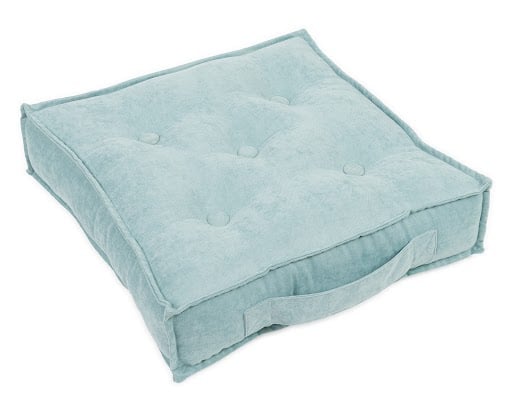 Azure Square Pouffe