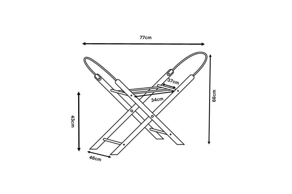 Couffin avec Matelas, Parure et Support Fixe - Set Complet