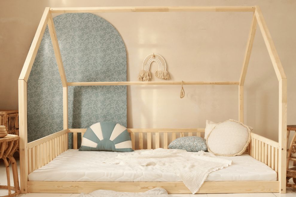 Lit enfant, lit maison, lit Montessori 140 x 200 cm -  France