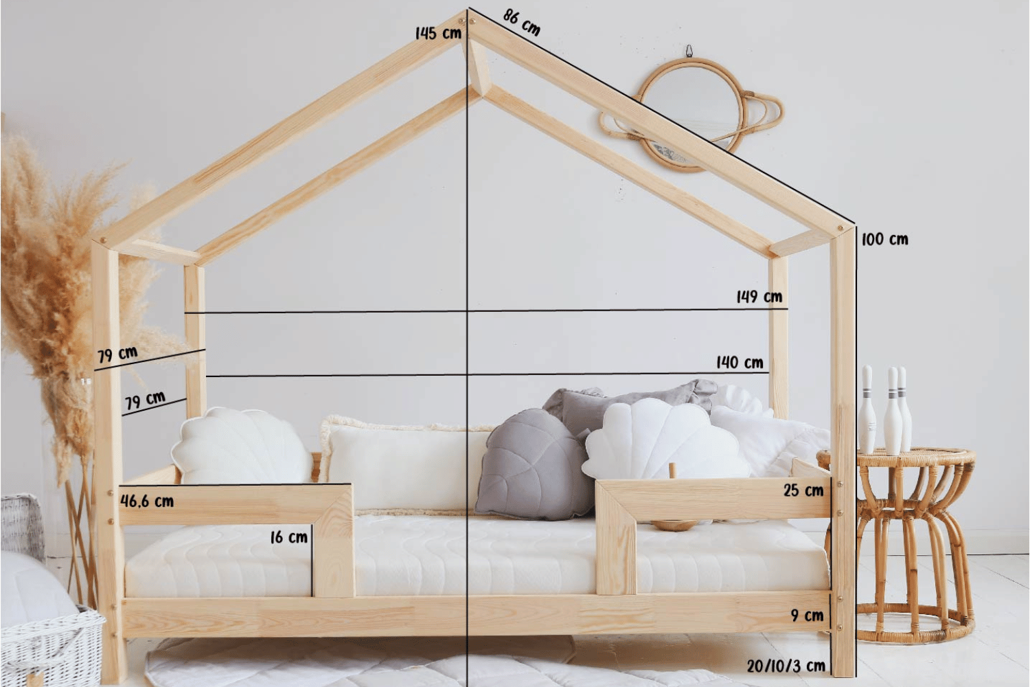 Cama Casinha DM 70x140cm