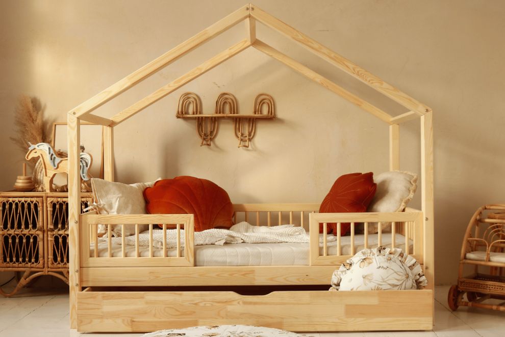 Cama casita LWT 80x160 : cama para niños - Monlitcabane