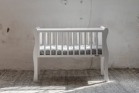 Stella Crib White 40x90cm