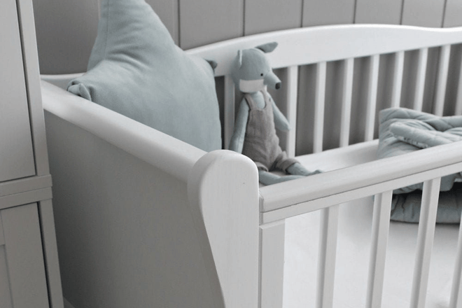 Stella  Cot Evolving Bed White 70x140cm