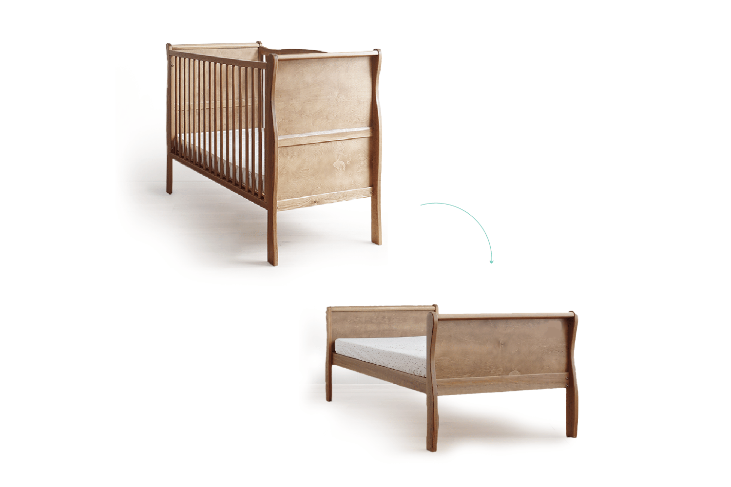 Noble Cot Evolving Bed Vintage 70x140cm