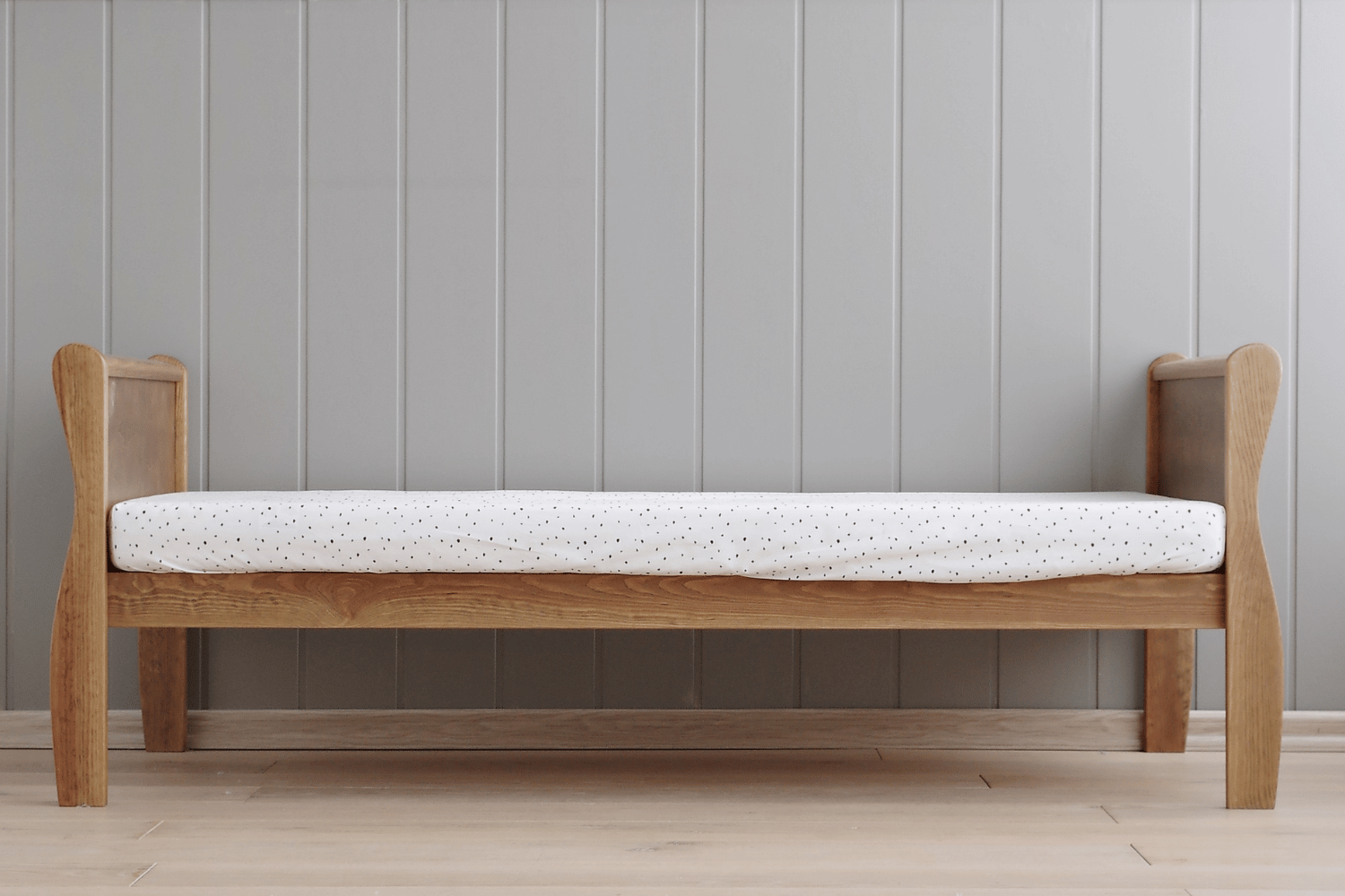 - Lit Bébé Évolutif Stella 70x140cm - Vintage - Bois Naturel (Mon Lit Cabane) - Image 9