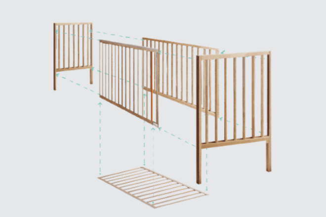 Letto Bebè Silva Vintage 60x120