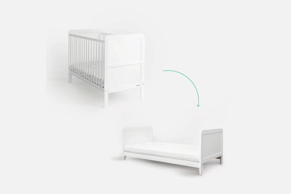 Classic Cot Evolving Bed White 70x140cm