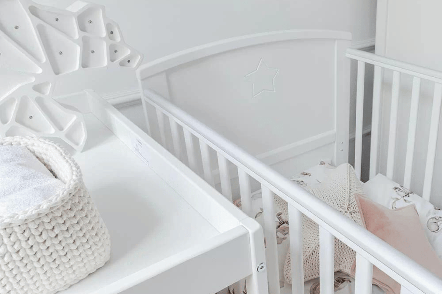 Cama Bebé evolutiva Starlight Cot Blanca 140x70