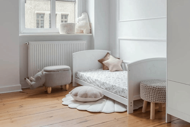 Letto Bebè Evolutivo Starlight Cot Bianco 140x70