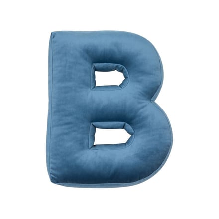 Cuscino Lettera B - Blu