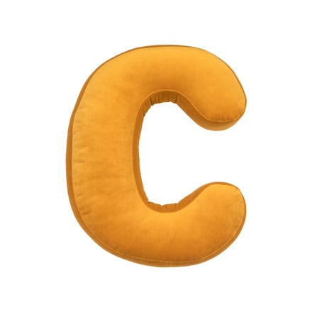 Cuscino Lettera C - Giallo