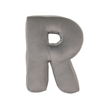 Cuscino Lettera R - Gris