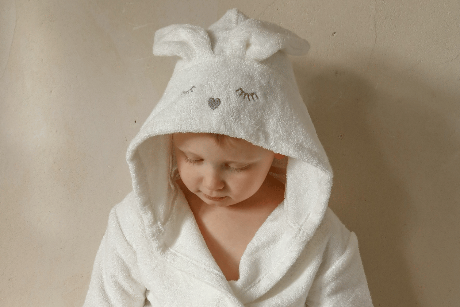 Bunny Bamboo Bathrobe - Powder Pink