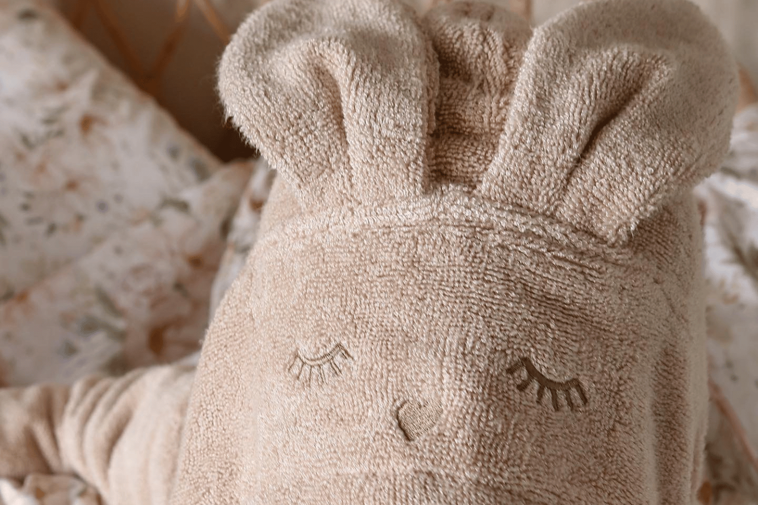 Bunny Bamboo Bathrobe - Powder Pink