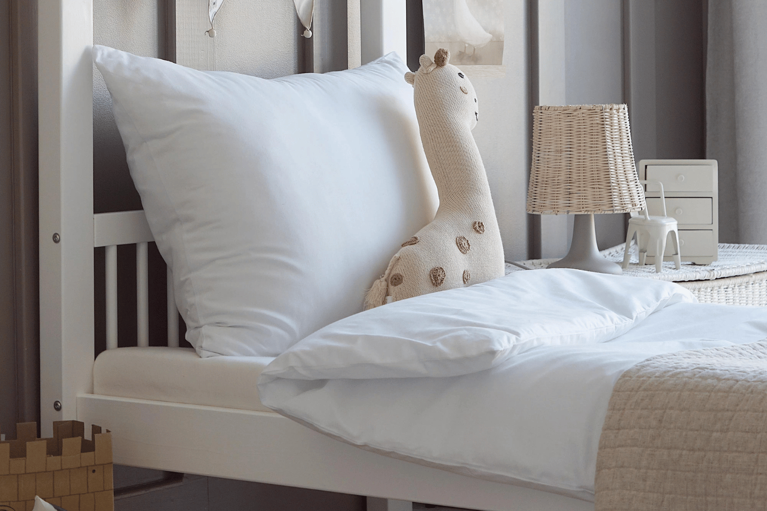 White Duvet Cover Set 120x170