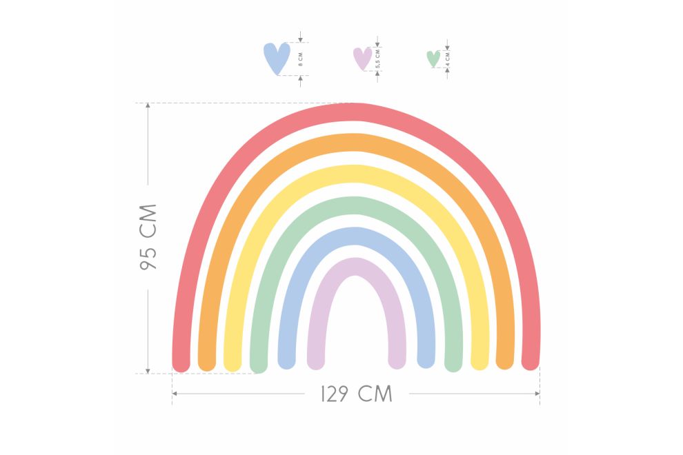 décalcomile arc-en-ciel décalcomanies colorées Liban