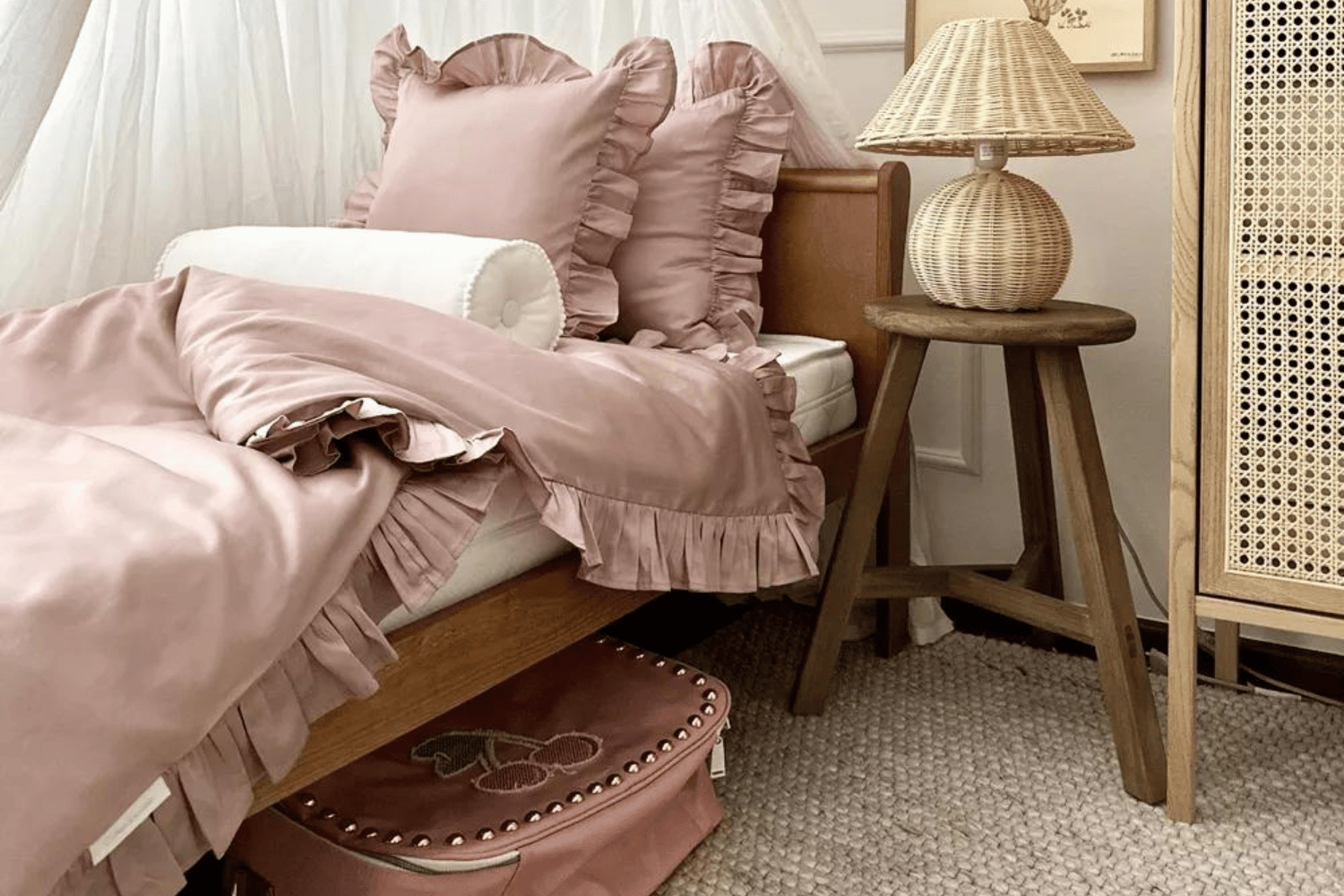 Margaret Dusty Pink Duvet Set 140x200