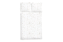 Conjunto de edredão de algodão acetinado - Estrelas 140x200cm