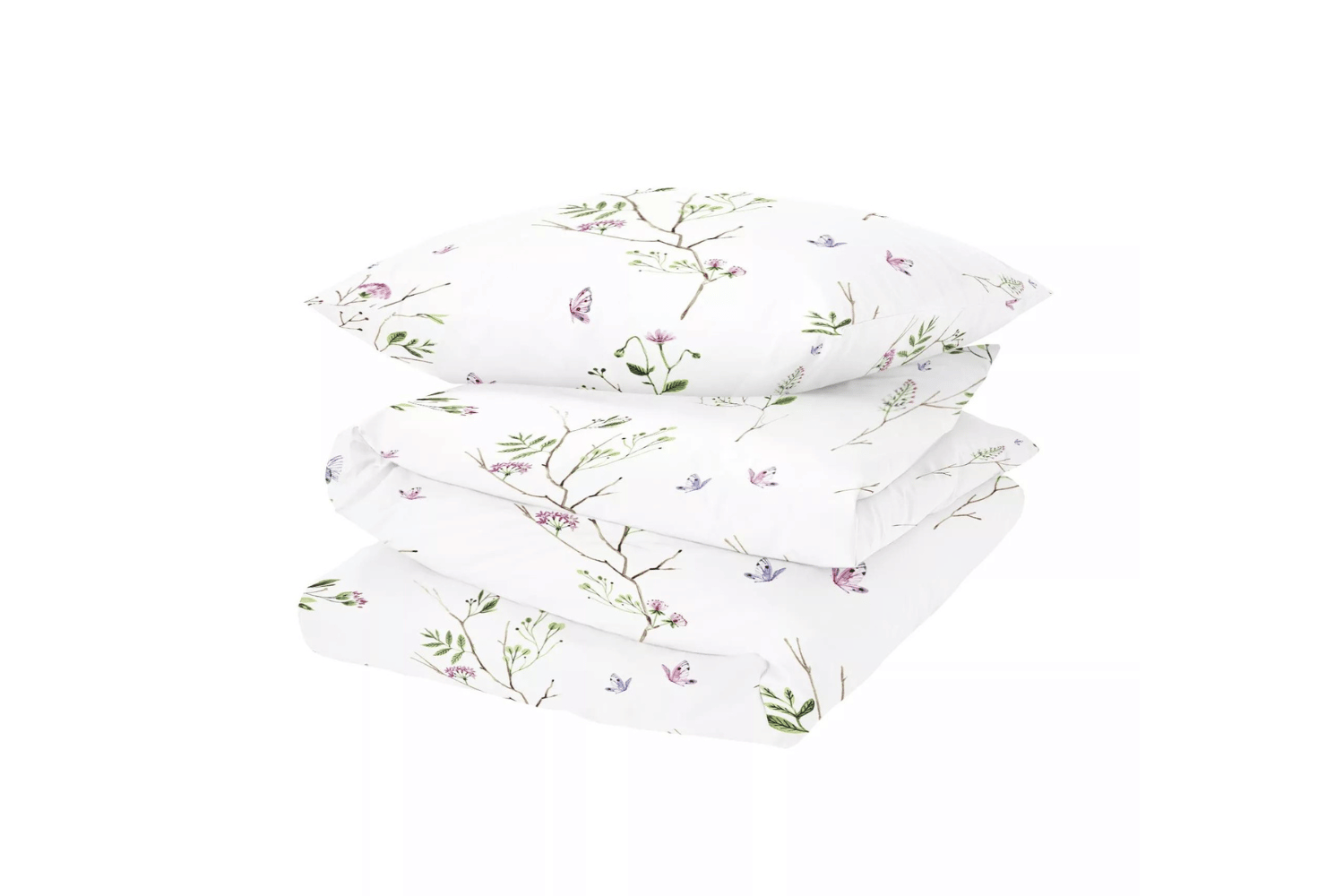 Saldi Estivi - Set letto Giardino in raso di cotone 140x200cm