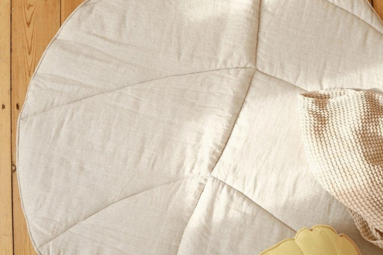 Linen Mat Natural Leaf